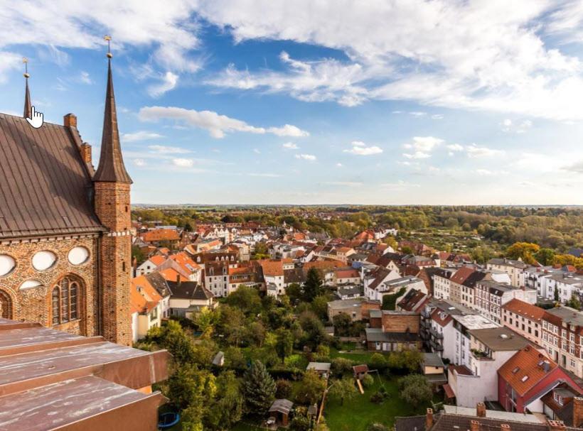 Appartment Ferienwohnung Mit Grosser Terrasse Ohlerich Speicher Wismar Bagian luar foto