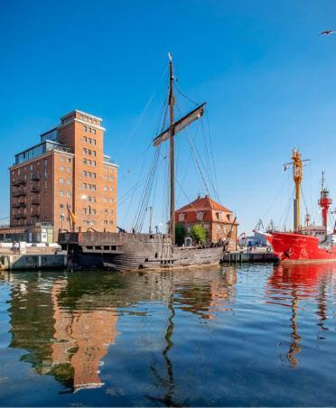 Appartment Ferienwohnung Mit Grosser Terrasse Ohlerich Speicher Wismar Bagian luar foto